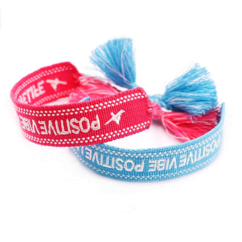 Colorful Woven Bracelet Custom Name/Letters/Logo with 3D Texts Handmade Friendship Braided Bracelet