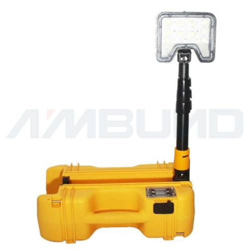 35W Lightweight Mobile Work Light Portable Emergency Repair Work Light Red and Yellow Emergency Warning Light