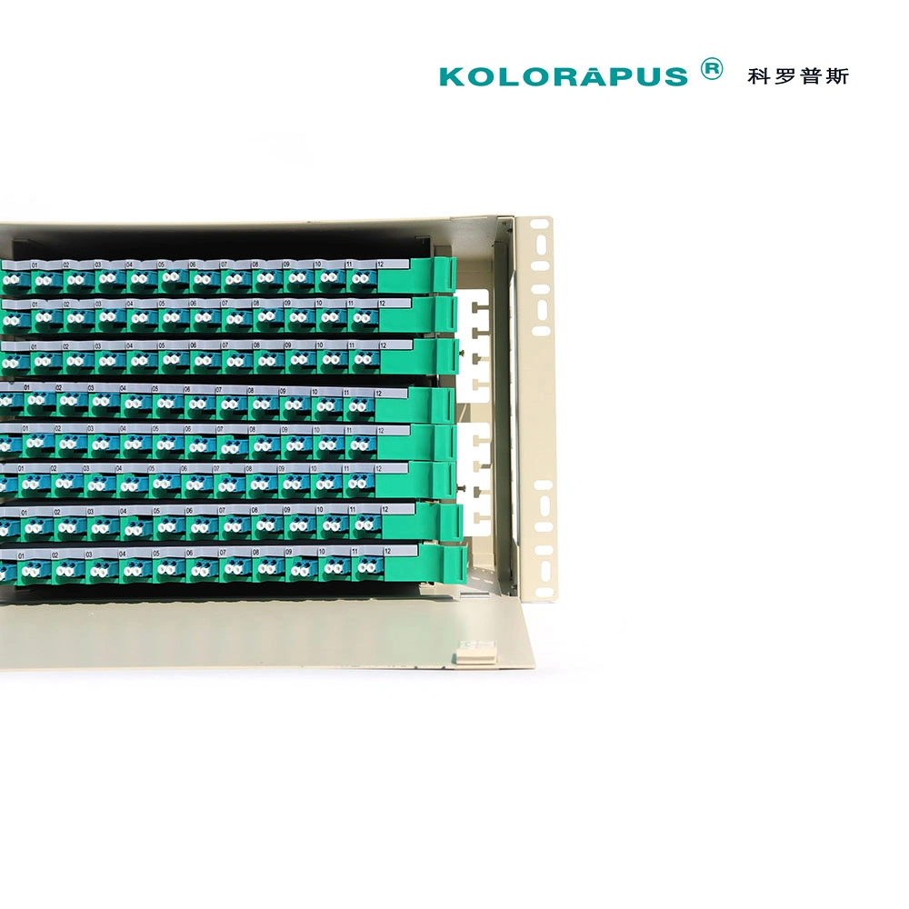 192-портовый оптоволоконный распределительный блок ODF компании Kolorapus (два сердечника LC-96)