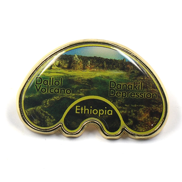 Factory Custom Made Metal Alloy Travel Destination Badge Manufacturer Customized Location Lapel Pin Bespoke Wholesale/Supplier USA Great Smoky Mountain Emblem Souvenir