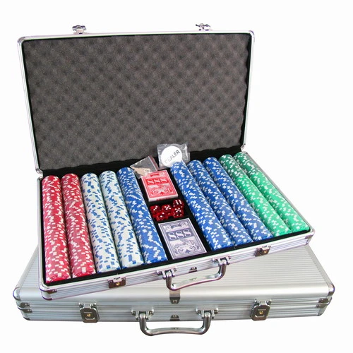 300PCS Juego profesional de chips de Poker con caja de aluminio