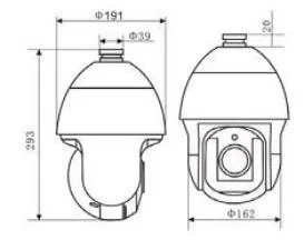 Cámara domo de velocidad con sensor de alto rendimiento IP IR de 2MP.