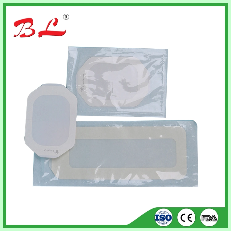 Sterile Medical PU Transparent Adhesive Wound Care Dressing Packs with/Without Pad -F