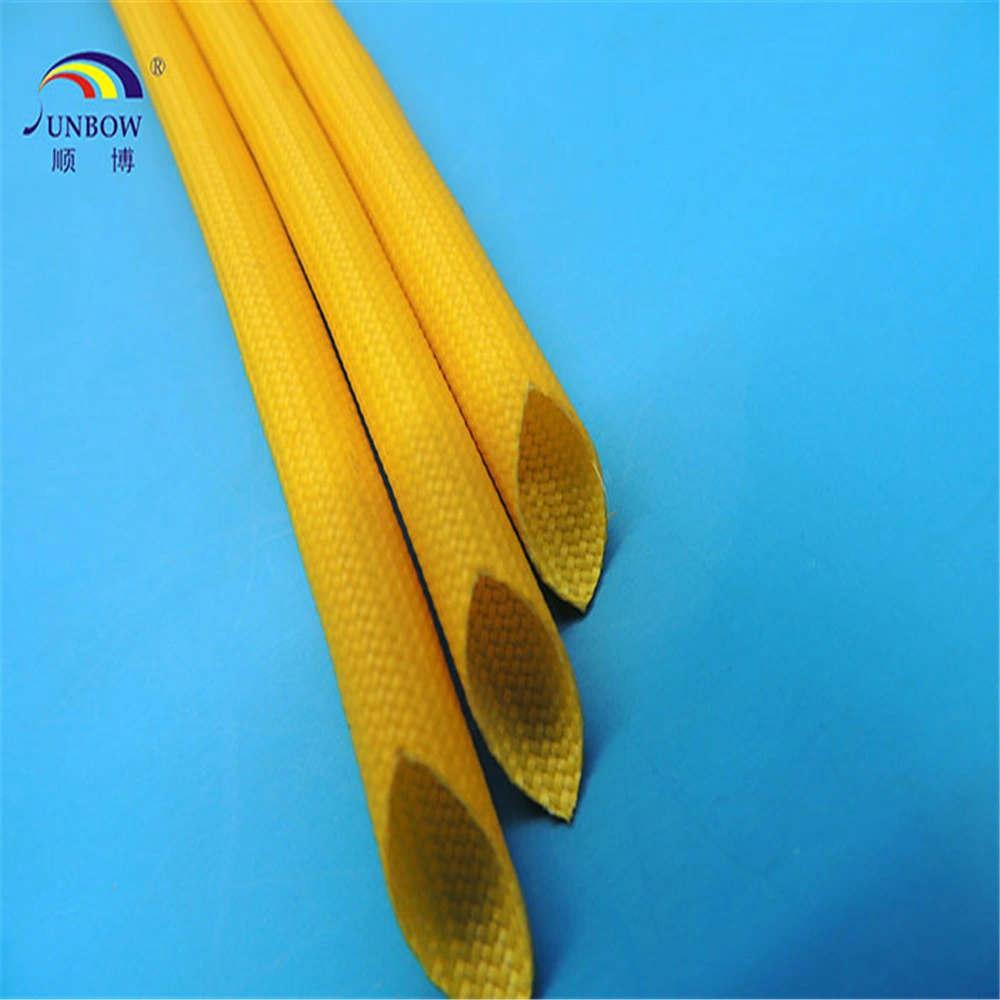 Factory Direct Sale 1.2kv Silicone Coated Fiberglass Sleeving