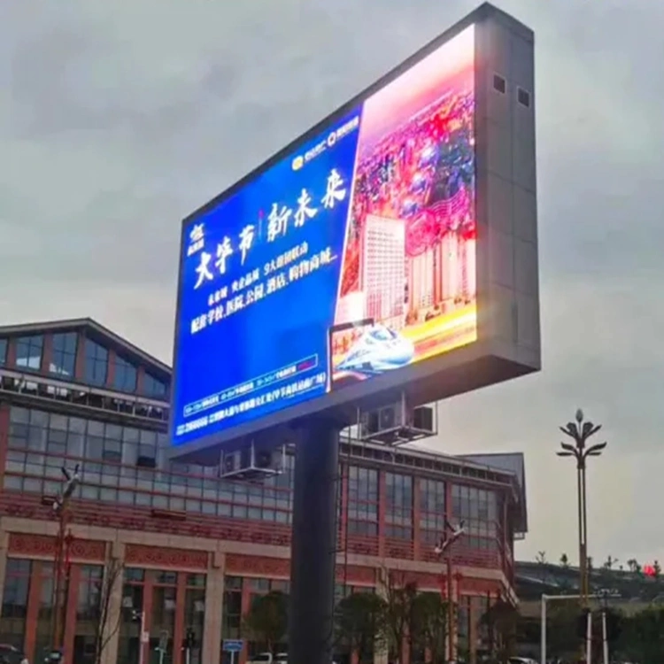 Pantalla LED de exterior en vallas digitales Billboard de la estructura de acero de metal