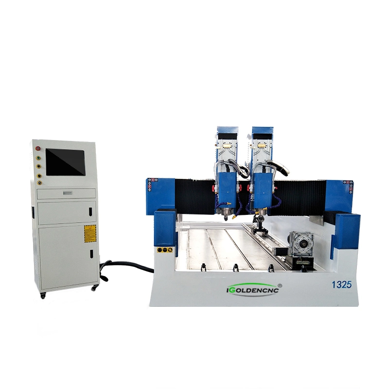 China Stone CNC Router Machine Double Heads for Stone Engraving/Cutting/Drawing