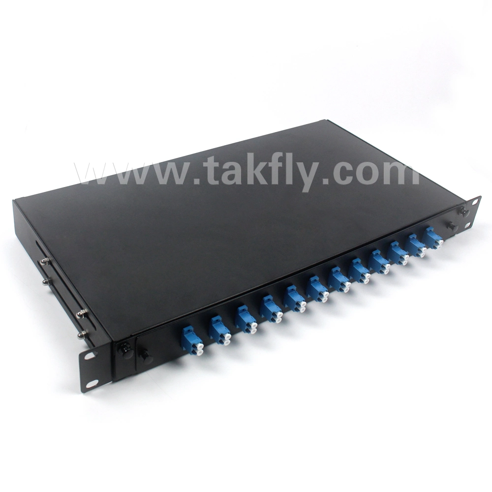 12 Ports Rack Mount Slide Fiber Patch Panel with Pigtail and Adapter Inside