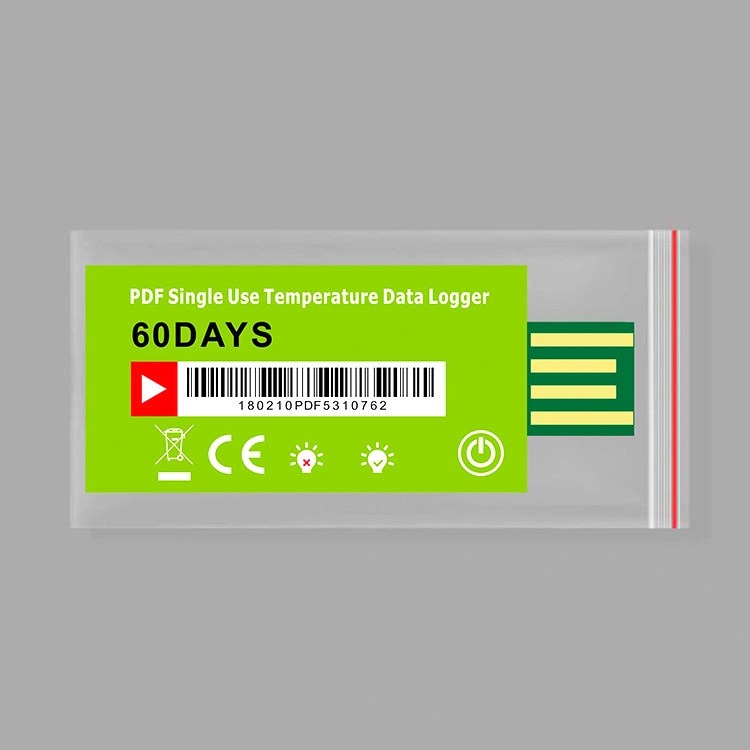 Enregistreur de données de température jetable à usage unique en format PDF.