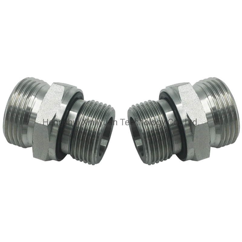 Double Hexagonal Female Hydraulic Fitting and Steel Hose Adaptor