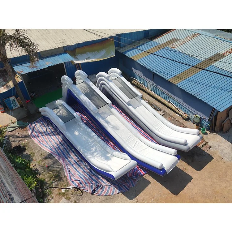 Fun Inflatable Slides Water Park 0.9mm PVC bâche bateau gonflable Diapositives