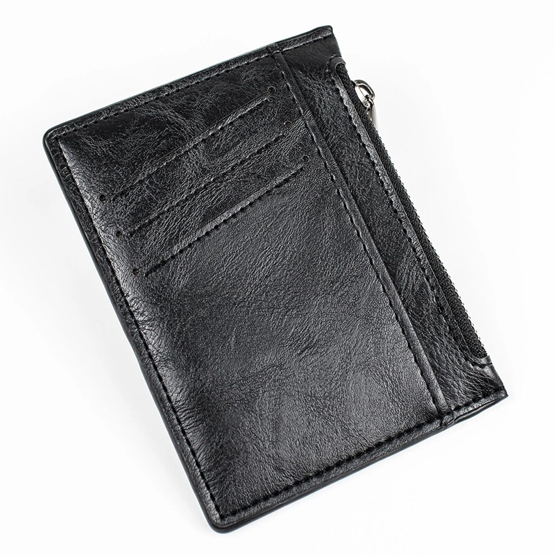 Étui pour carte à monnaie Creative Zip porte-carte multifonction en pu