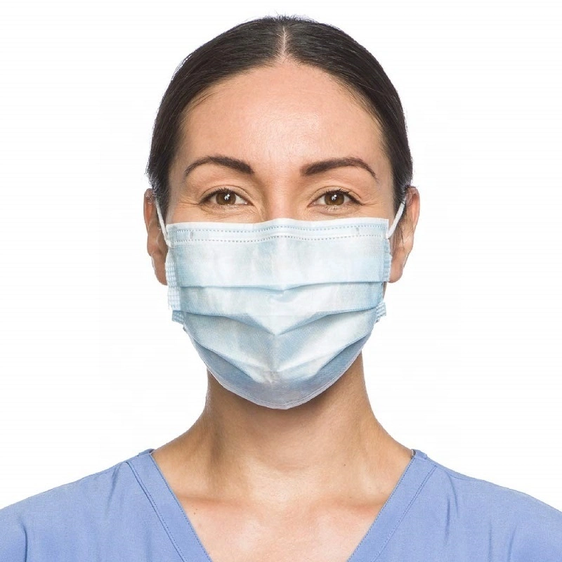 Masque confortable jetables 3ply Masque facial Non-Woven contour de protection contre les virus