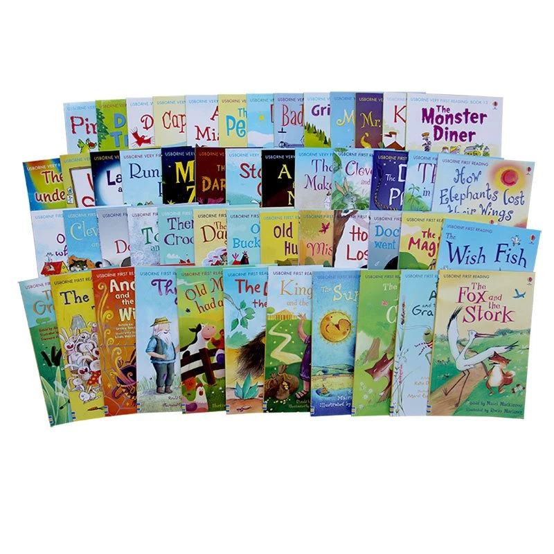 50 livres/Set Usborne ma première lecture la bibliothèque l'anglais Picture Books Bébé Mots de la petite enfance de l'apprentissage pour les enfants de cadeaux