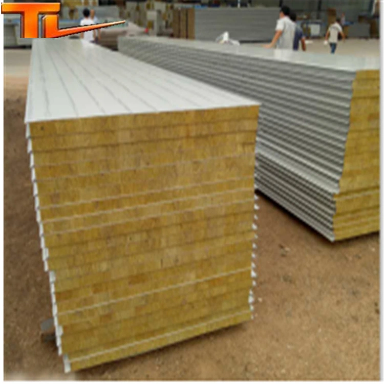 Rockwool Sandwich for Prefabricated Steel Warehouse Steel Structure Workshop Material