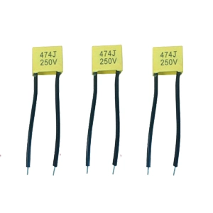 Yellow 0.1UF K 275V Metallized Polypropylene Film X2 Capacitor Tmcf18