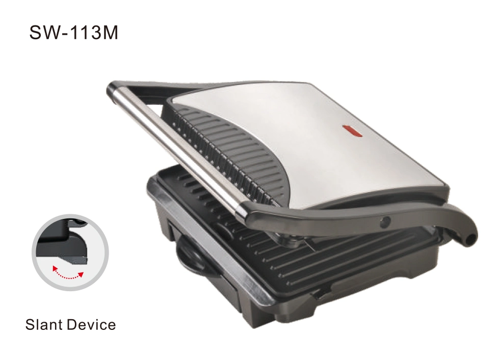 Hot Sell Electric Panini Sandwich Press Grill with Slant Device