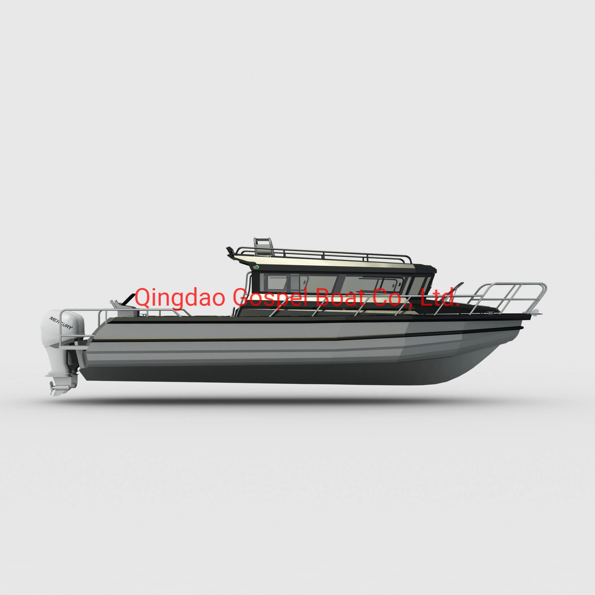 30ft Easy Craft Aluminium Angelboot Kabine Ozean Schiff mit Außenbordmotor zum Verkauf