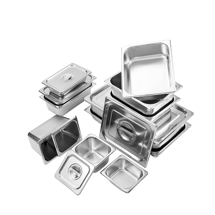 All Sides Stainless Steel Gn Pan for Restaurant Kitchen Hotel Food Container