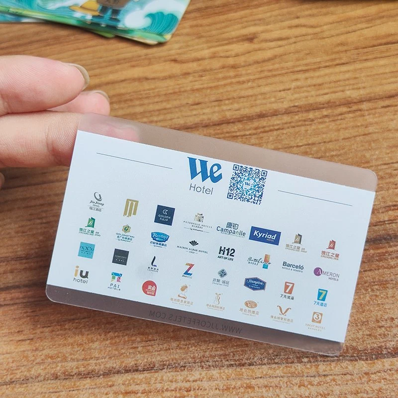 Hot Sale PVC Plastic Transparent Business Card