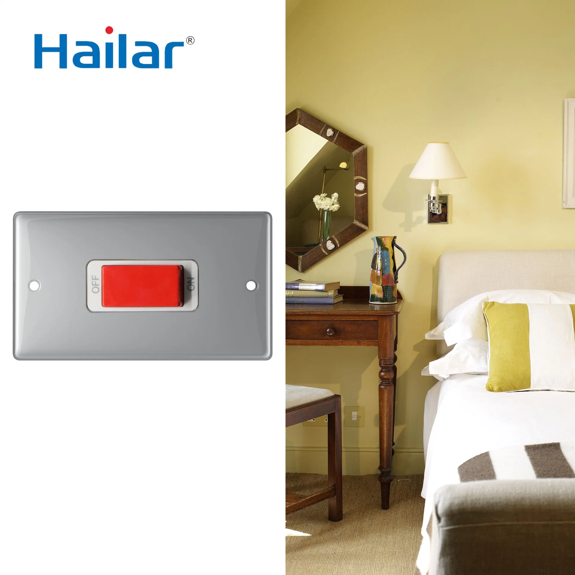 Hailar UK Standard 1 Gang 45A Switch Control