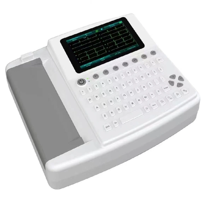 جهاز تخطيط القلب الكهربائي الرقمي الطبي EKG Machine ECG 12 6 3 ECG EKG الرائد في القناة 12 للبيع