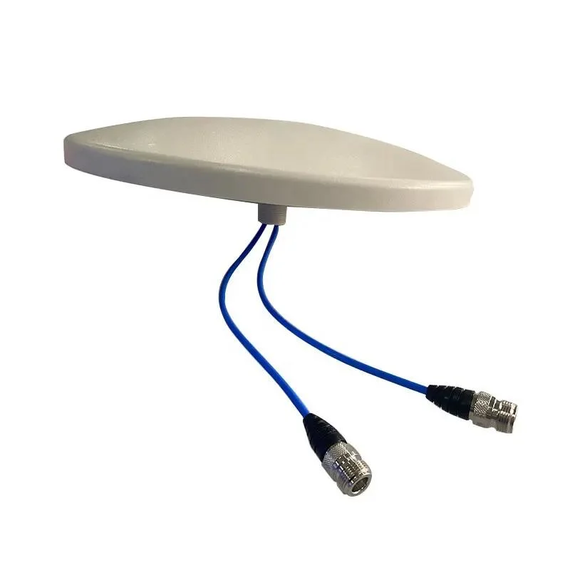 Antenne de plafond omnidirectionnelle Siso N-Female de 5 dBi pour une utilisation en intérieur dans la plage de fréquences de 700 à 3800 MHz.