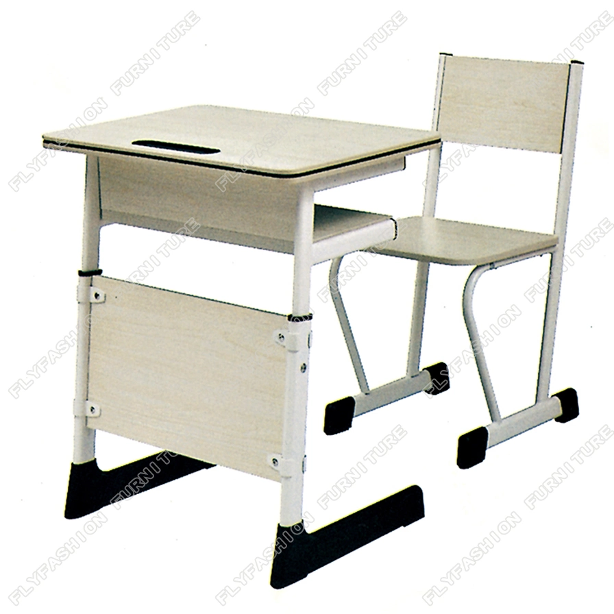 Un estilo moderno mobiliario escolar mejor precio de estudiante solo escritorio y silla para la venta SF-68s