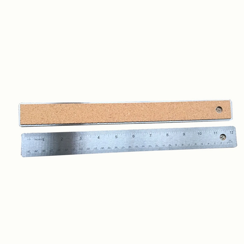 12 Inch 30cm Cork Backing Stainless Steel Ruler