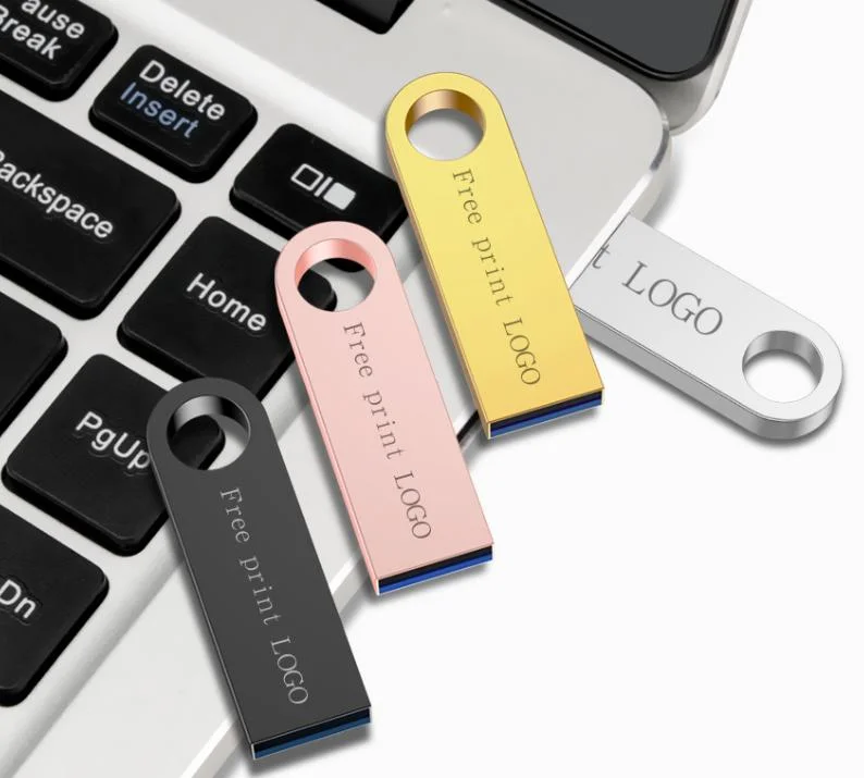 Regalo promocional Mini Laser grabado Metal USB Flash Drives