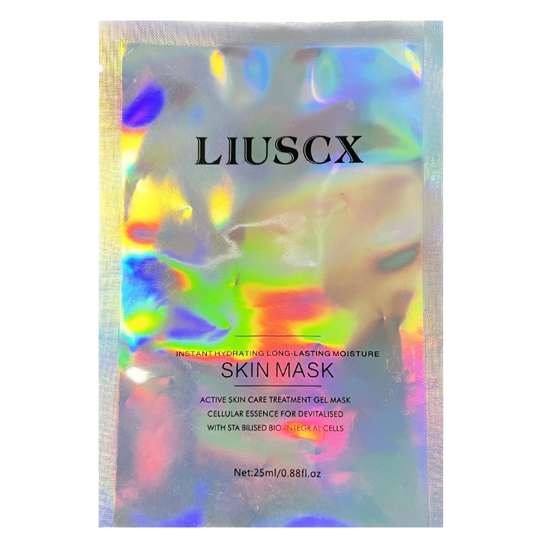 Laser Film UV 3D Aluminium Foil Metalized Mask Plastic Package Bags