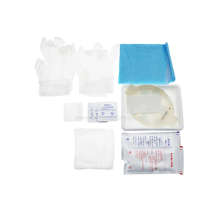 CE ISO Sterilized Medical Wound Dressing Central Line Catheter Drainage Catheter Kit