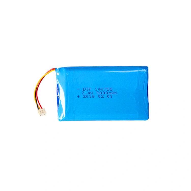 Lipo Pack IEC62133 Approval Dtp140755-2s 7.4V 5000mAh Lithium Polymer Battery Pack