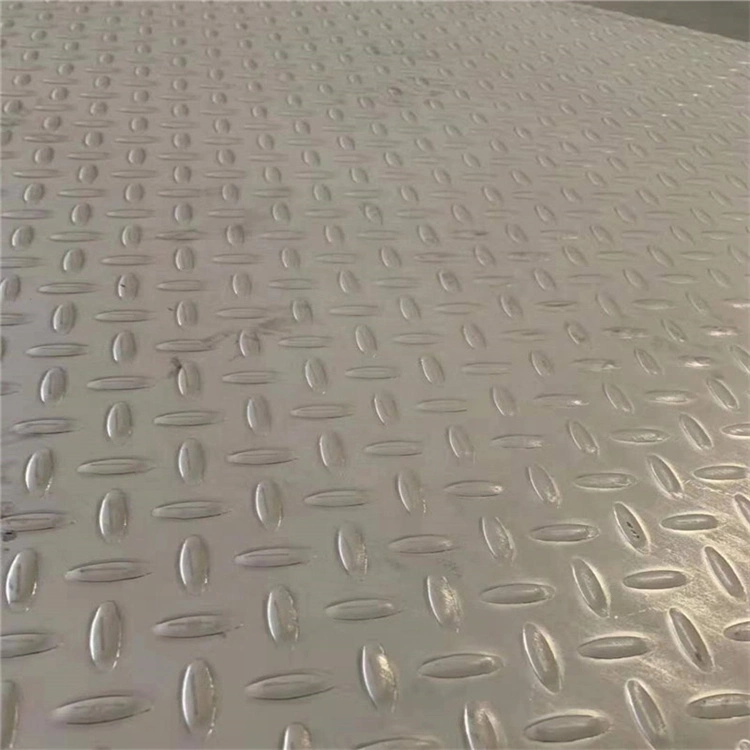 304 4mm Stainless Steel Checkered Plate 202 316 430 0.4X 8 FT Metal Embossing with Short Willow Leaf Projections Ss Sheet Plate