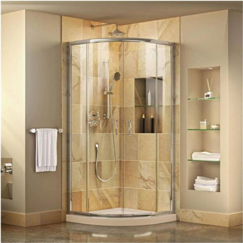 Cabina de ducha de vapor sin marco con puerta deslizante y sauna seca Ducha Cuarto de baño Puerta de vidrio