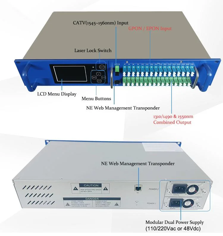 Fullwell EDFA3220 Xgs-Pon CATV EDFA 32 Ports 20dBm Per Port