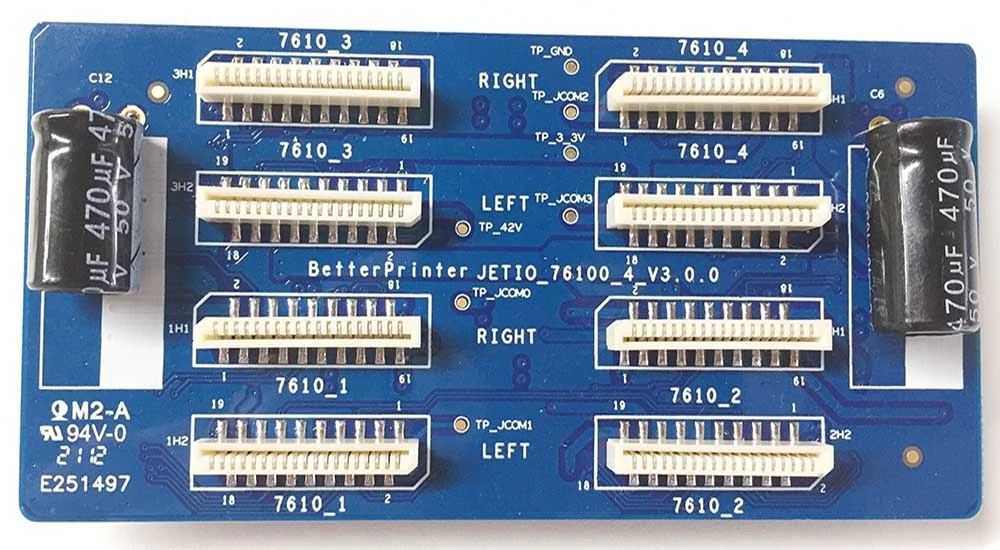 Direct Injection Printer Board USB2.0 Inkjet Board Kit 7610 Four Head Use for White Ink Pyrography Printer