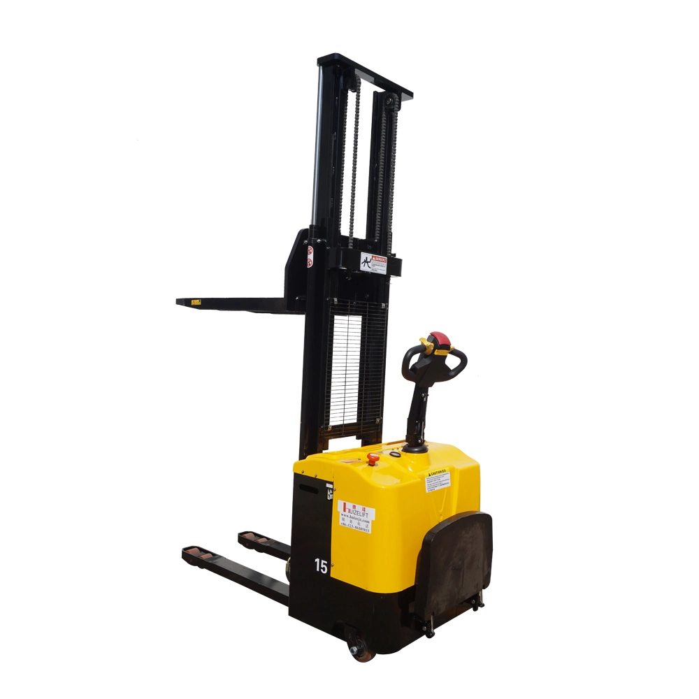 All Electric Hydraulic Battery Stacker - 2t Capacity, 4m Lift Height, CE ISO Certified