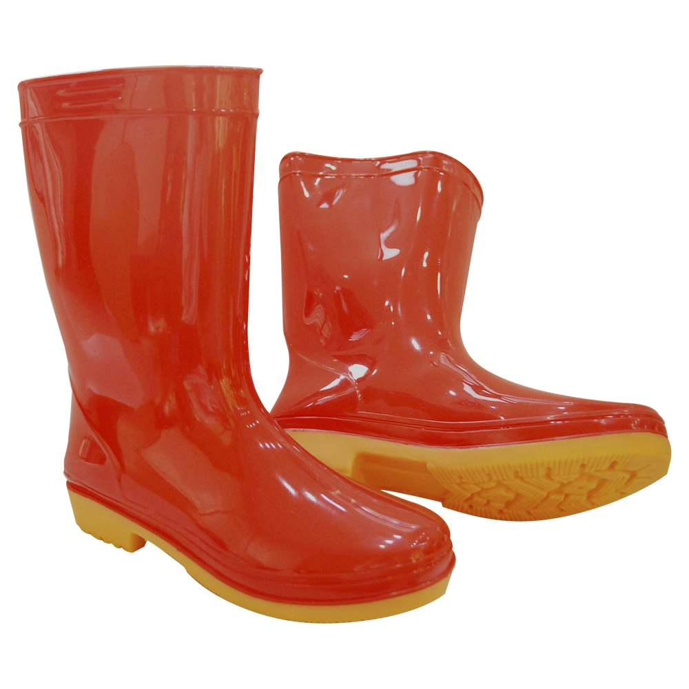 Gumboots Fashsion mayorista de caucho de silicona Wellington mujeres botas de lluvia botas de lluvia con hebilla señoras la moda Gumboots