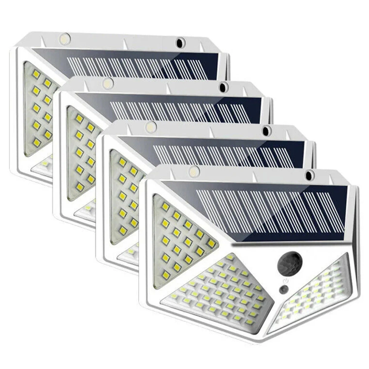 114/100 LED Solar Power PIR Motion Sensor Wall Light Waterproof Outdoor Garden Lamps