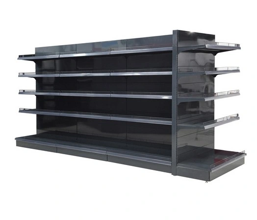 Store Gondola Shelving Metal Storage Rack Shop Display Equipment Island Supermarket Shelf