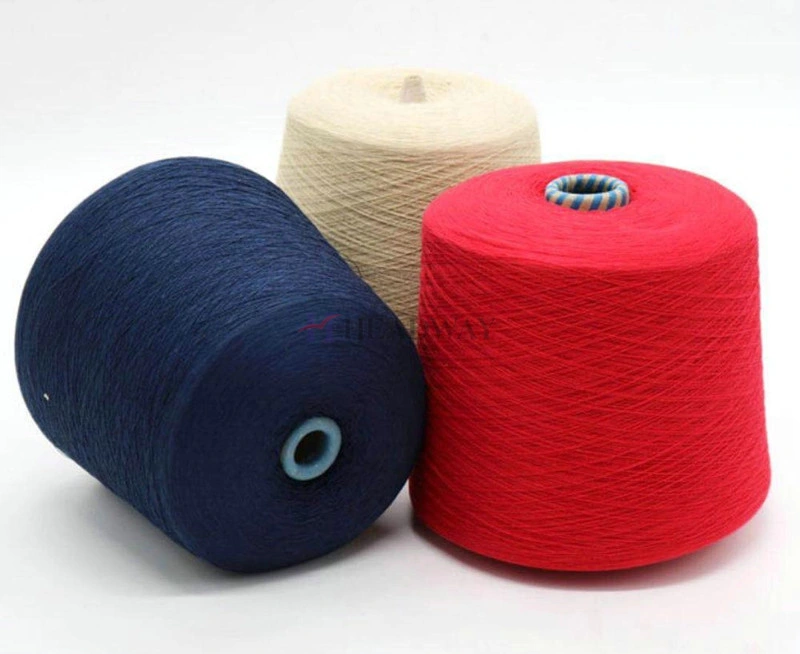 Hot Selling Weaving Knitting 100% Polyester Spun Yarn 16s/2 21s/2 32s/2
