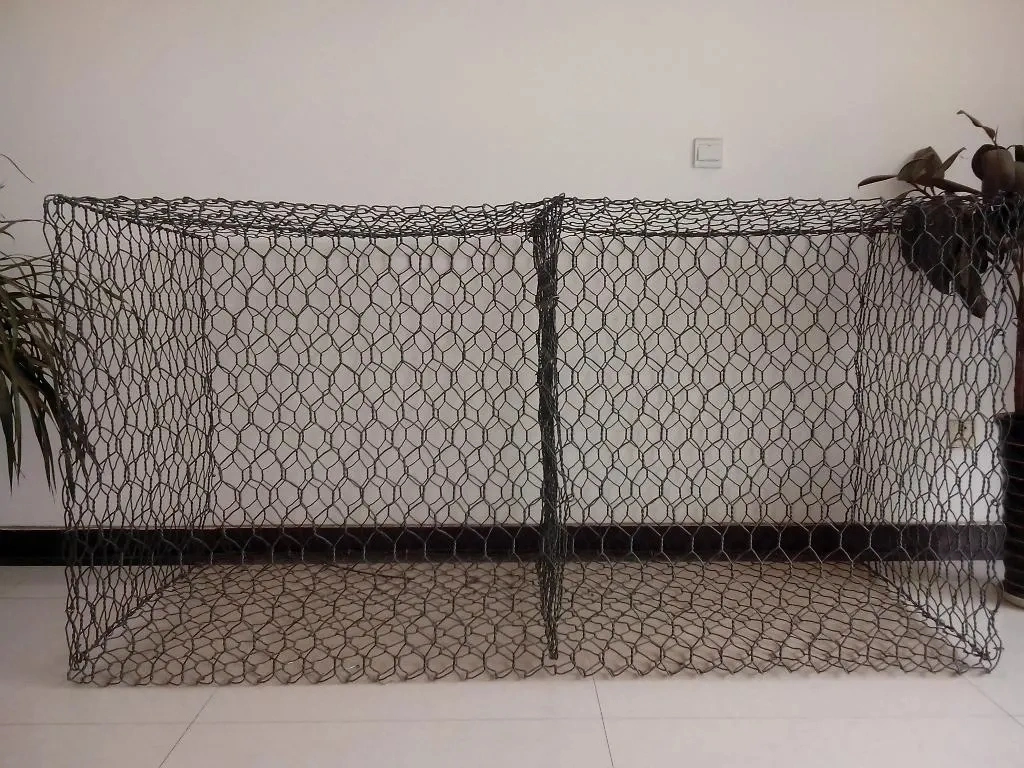 China Supplier PVC Coated Galvanized Gabion Mesh Gabion Wire Mesh Basket Steel Wire Mesh