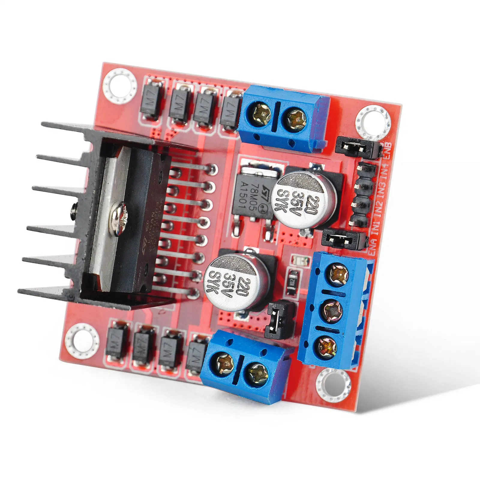 Hot L298N DC Schrittmotor Antrieb Controller Board Modul Dual H-Brücke