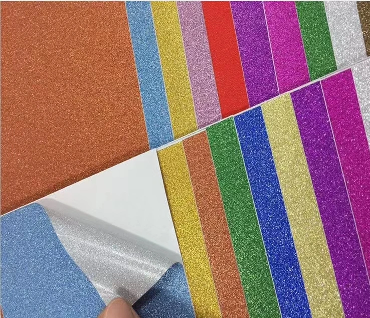 Cheap Shiny Packaging Glitter Paper with Custom Style