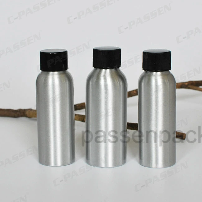 Aluminum E-Liquid Oil Bottle with Black Plastic Screw Cap (PPC-ACB-042)