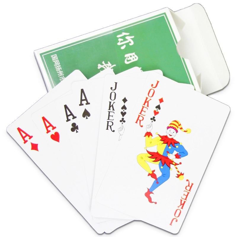 Free Sample Front and Back Side Printed Classic Paper Poker Color Cards