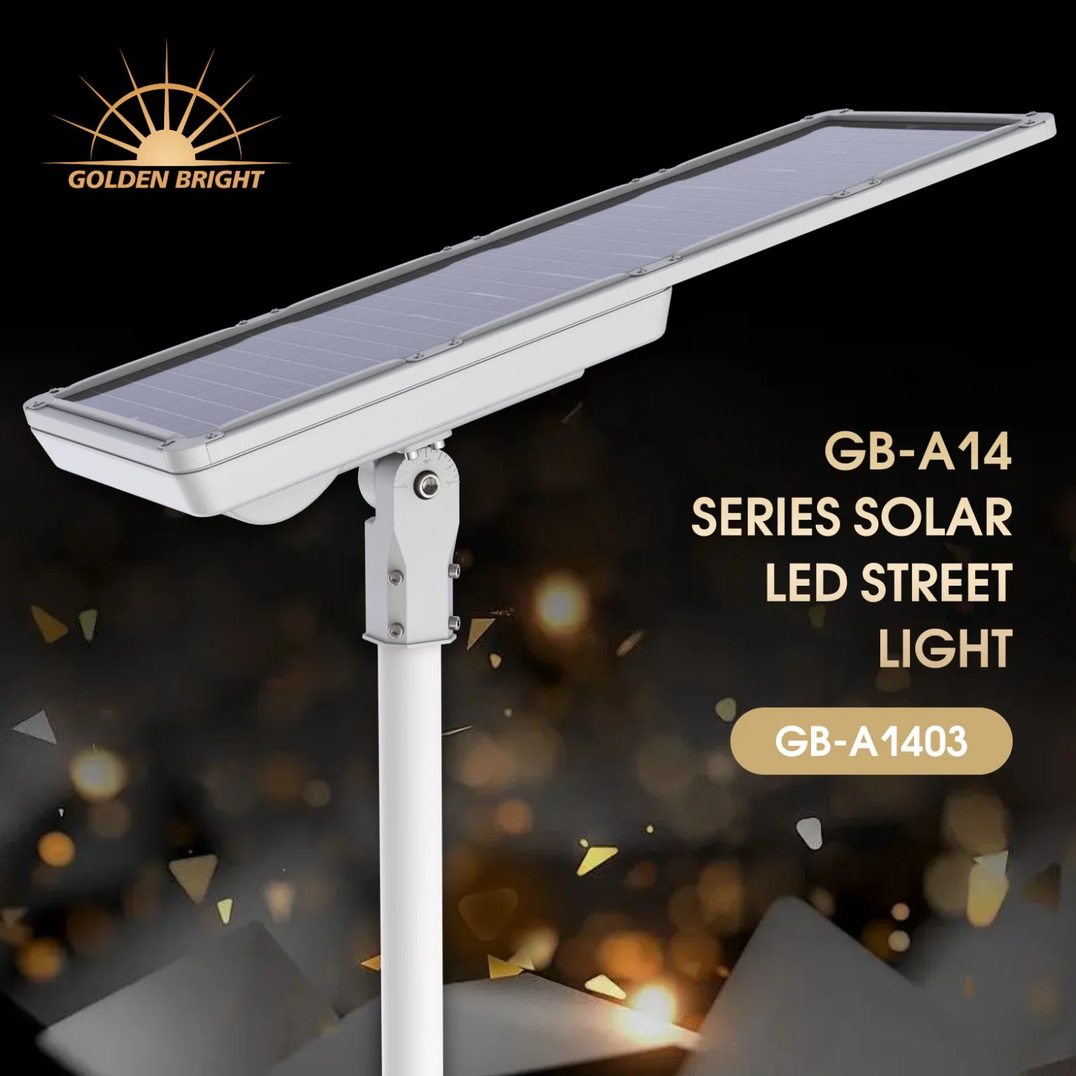 Aluminum Optical Lens 50W Solar Garden Light Outdoor Street Garden Solar LED Light