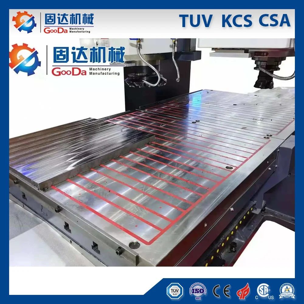 Máquina-ferramenta de acabamento de fresagem de superfície de base de molde de alta precisão de qualidade com CE Vm-1825ncrg.