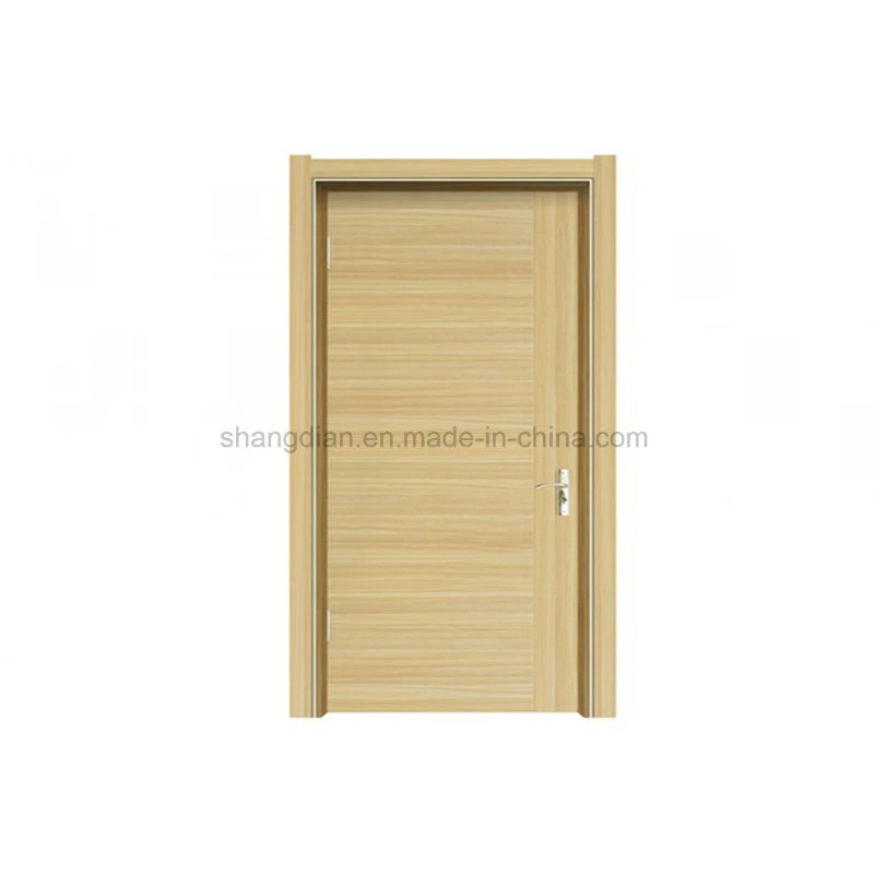 Solid Wood Frame Wood Veneer Finish Fireproof Hotel Room Door (SD-05)