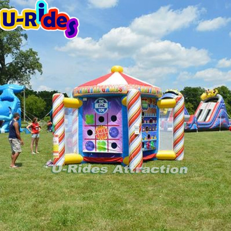 Venta caliente stand de carnaval carnaval 5 en 1 juego juego de deporte hinchables